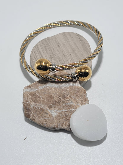 Brazalete Oro & Plata, Stainless Steel