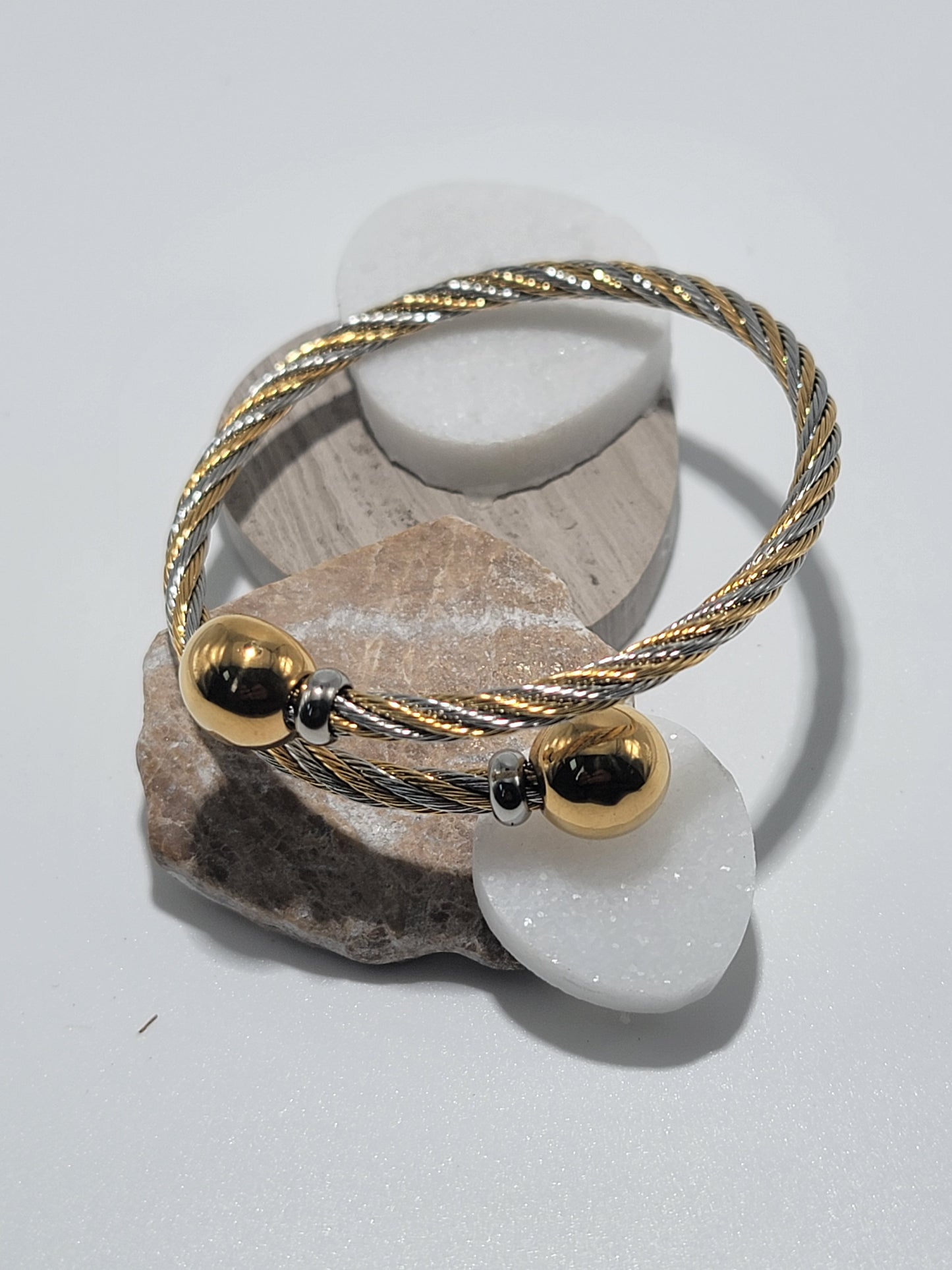 Brazalete Oro & Plata, Stainless Steel