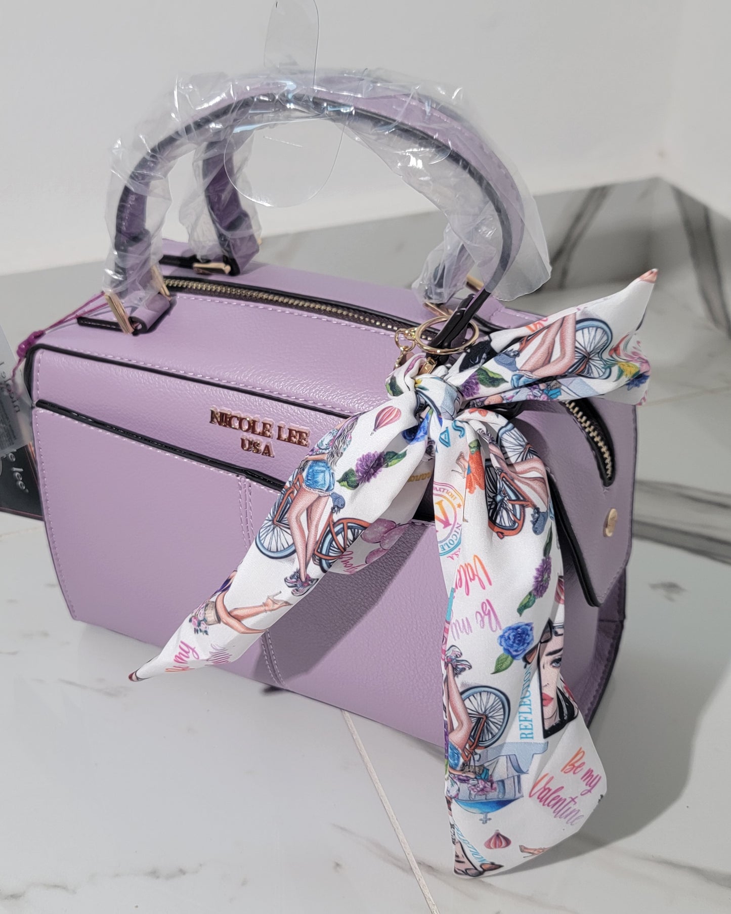 Cartera de mano, Violeta - Nicole Lee