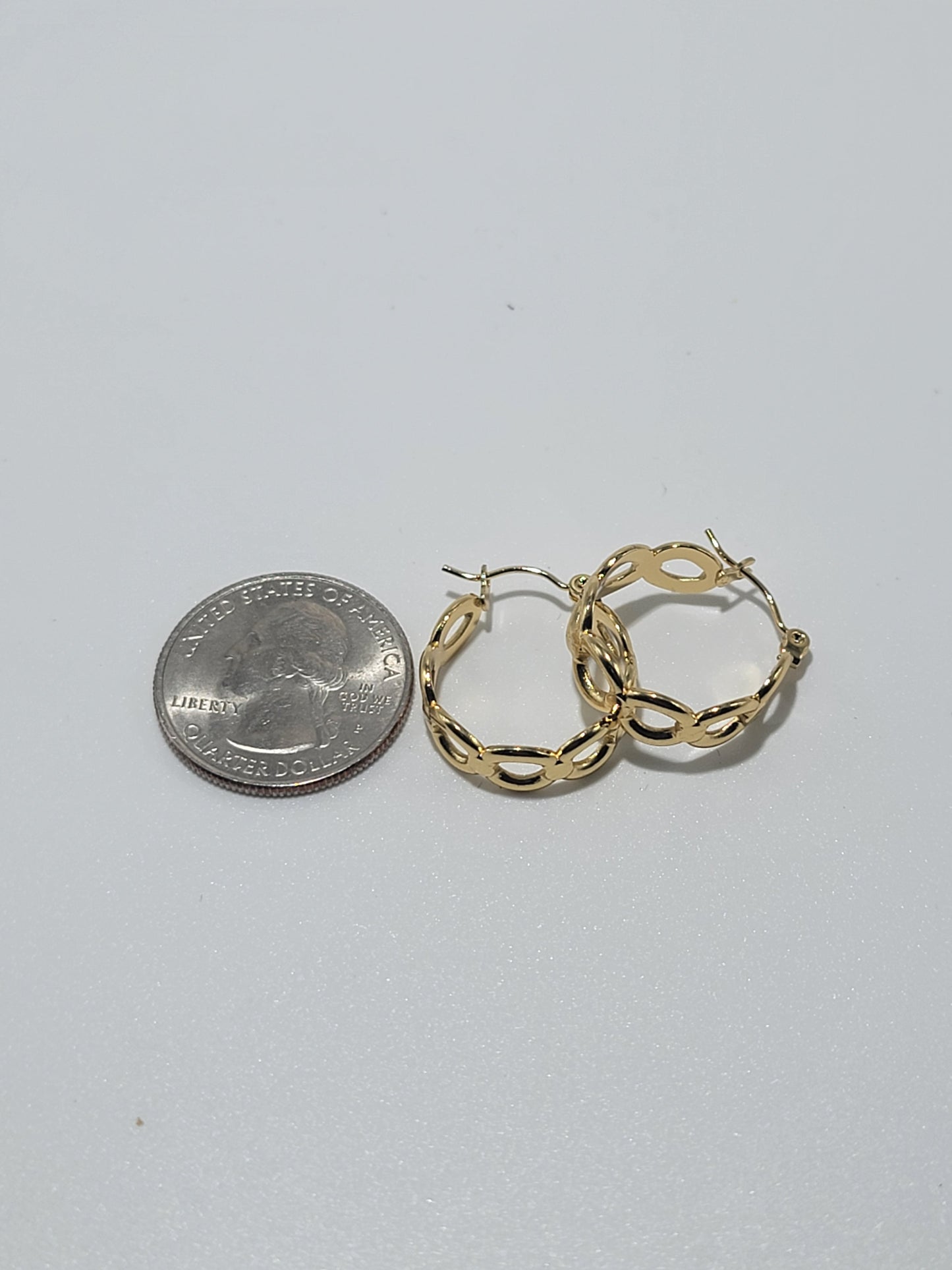 Pendientes Aro, Forma Círculo, Stainless Steel, Oro